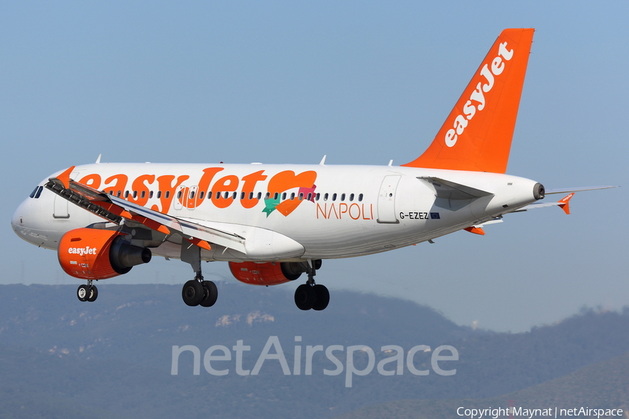 easyJet Airbus A319-111 (G-EZEZ) | Photo 189406