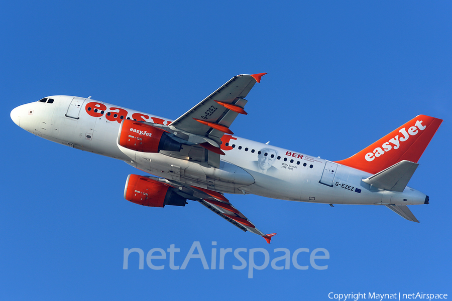easyJet Airbus A319-111 (G-EZEZ) | Photo 406121