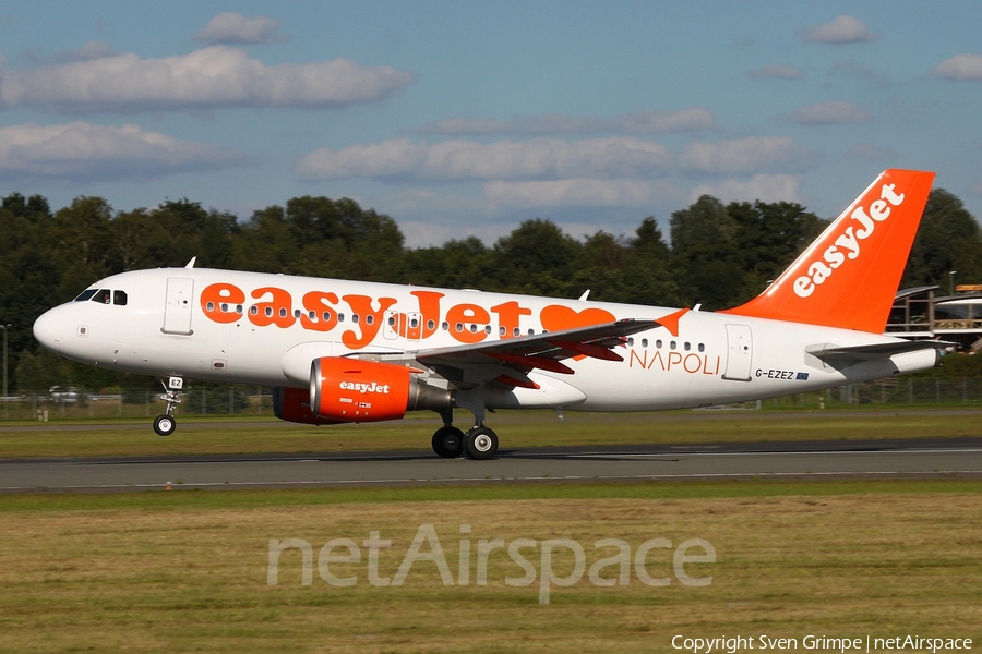 easyJet Airbus A319-111 (G-EZEZ) | Photo 120766