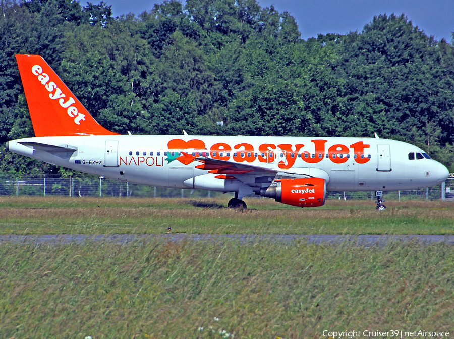 easyJet Airbus A319-111 (G-EZEZ) | Photo 229752