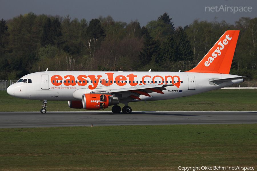 easyJet Airbus A319-111 (G-EZEZ) | Photo 42299