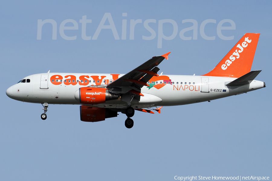 easyJet Airbus A319-111 (G-EZEZ) | Photo 153712