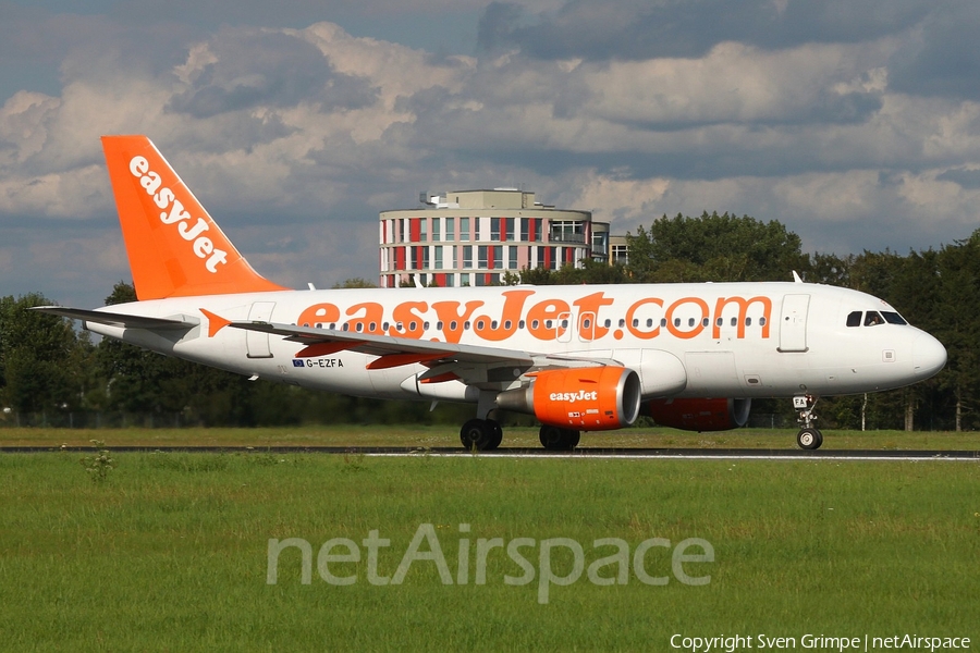 easyJet Airbus A319-111 (G-EZFA) | Photo 85229