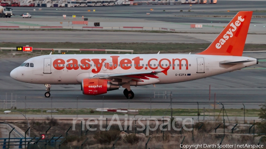 easyJet Airbus A319-111 (G-EZFA) | Photo 233592