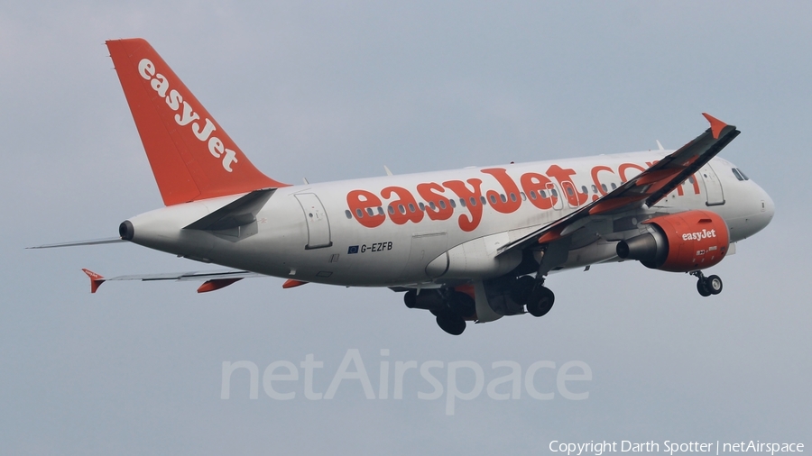 easyJet Airbus A319-111 (G-EZFB) | Photo 216321