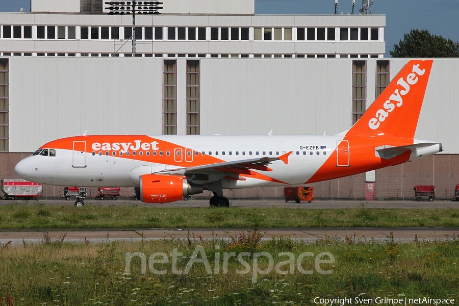 easyJet Airbus A319-111 (G-EZFB) | Photo 118512