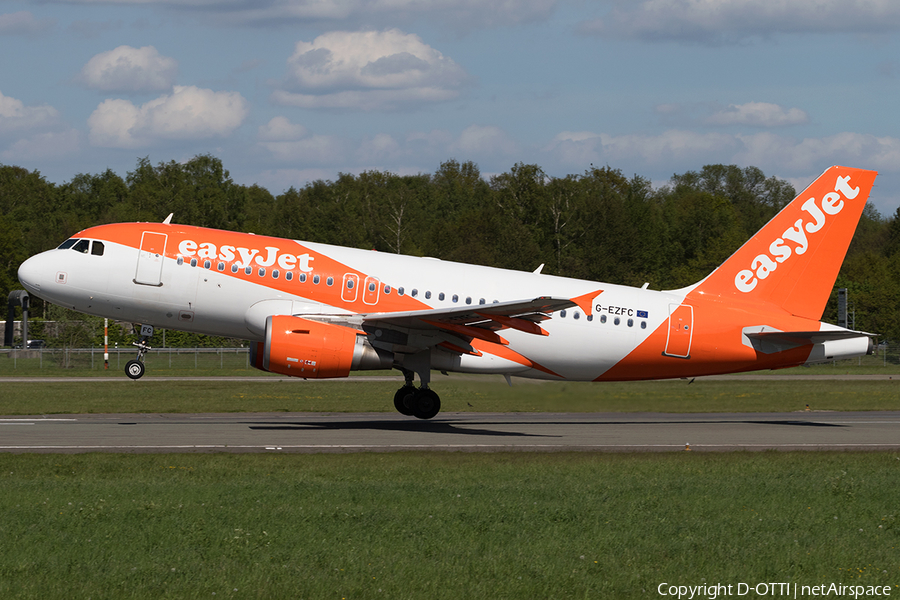 easyJet Airbus A319-111 (G-EZFC) | Photo 163007