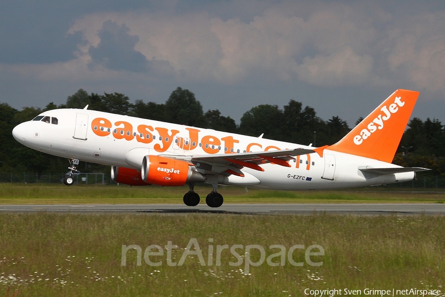 easyJet Airbus A319-111 (G-EZFC) | Photo 27406