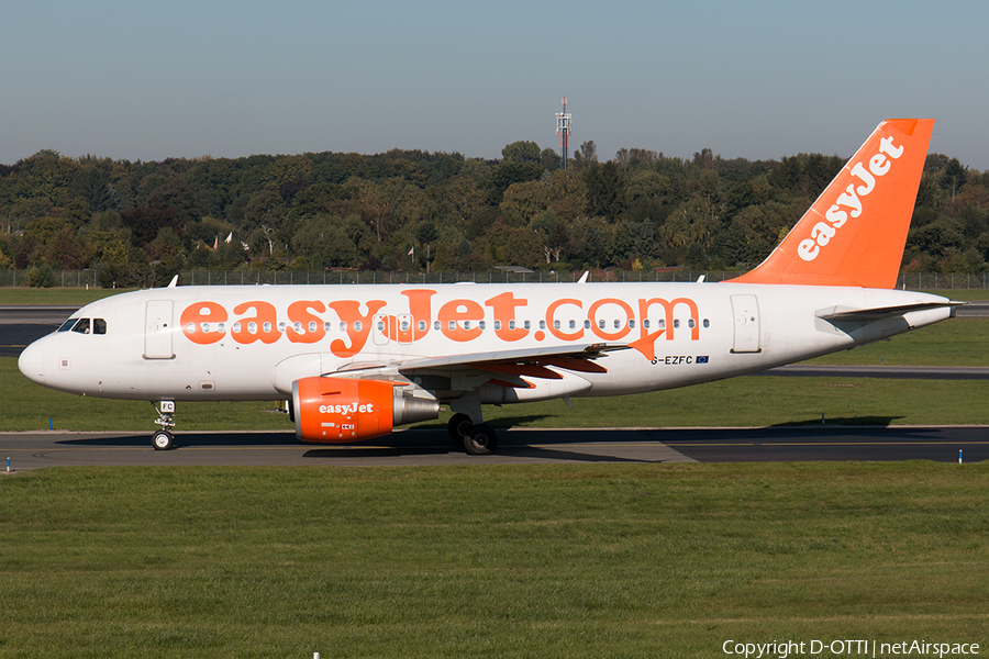 easyJet Airbus A319-111 (G-EZFC) | Photo 517639