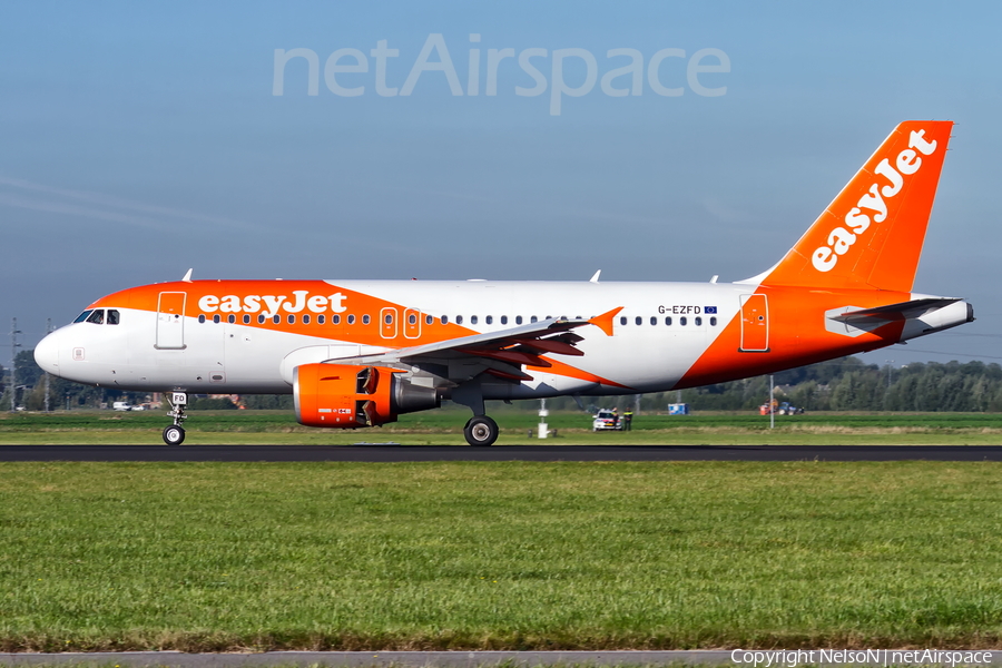 easyJet Airbus A319-111 (G-EZFD) | Photo 487420