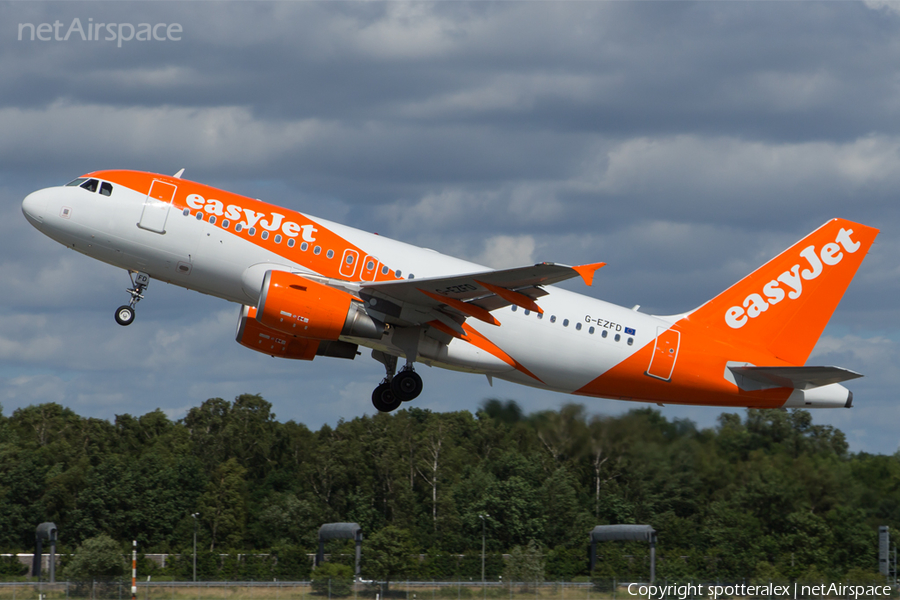 easyJet Airbus A319-111 (G-EZFD) | Photo 84034