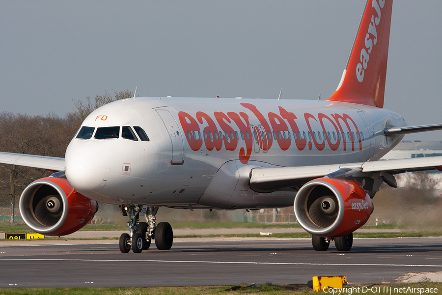 easyJet Airbus A319-111 (G-EZFD) | Photo 288468