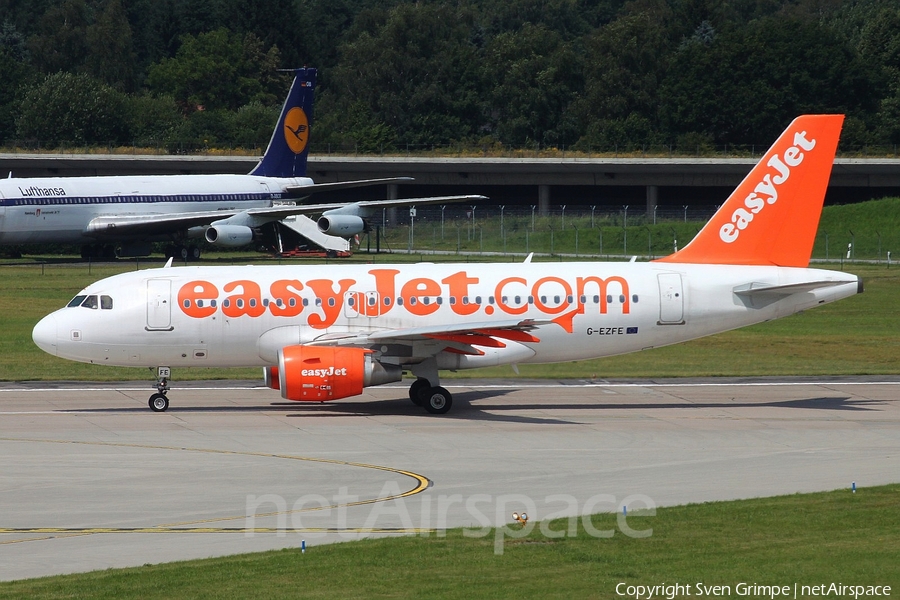 easyJet Airbus A319-111 (G-EZFE) | Photo 51387