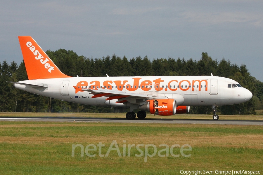 easyJet Airbus A319-111 (G-EZFE) | Photo 54522