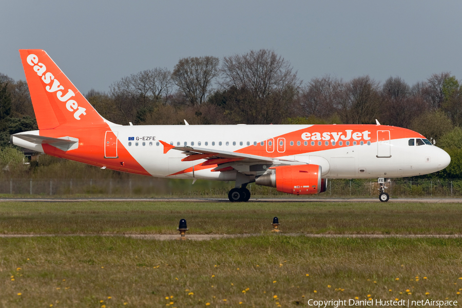 easyJet Airbus A319-111 (G-EZFE) | Photo 479444