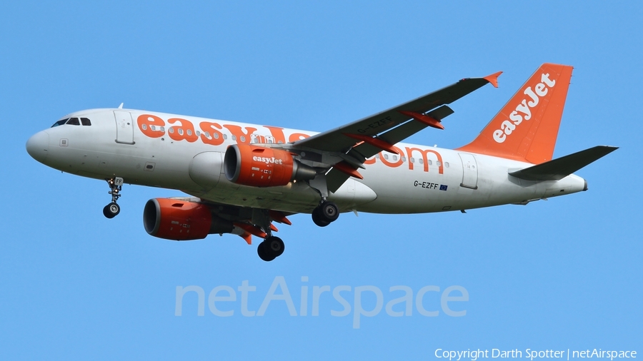 easyJet Airbus A319-111 (G-EZFF) | Photo 221759