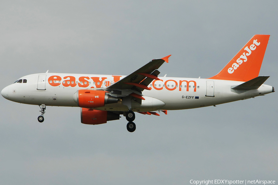 easyJet Airbus A319-111 (G-EZFF) | Photo 280073