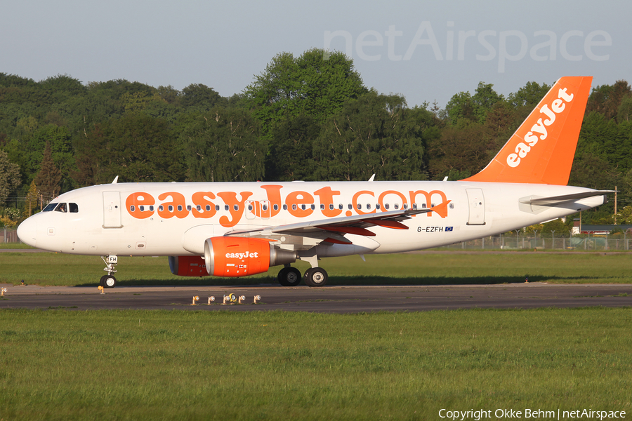 easyJet Airbus A319-111 (G-EZFH) | Photo 108674