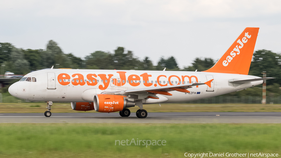 easyJet Airbus A319-111 (G-EZFH) | Photo 117062