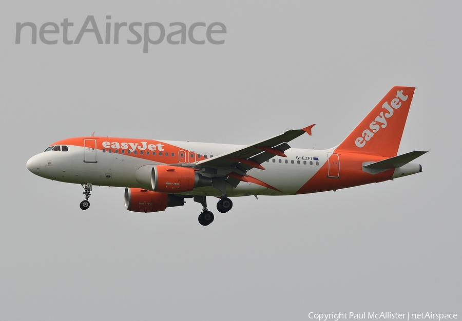 easyJet Airbus A319-111 (G-EZFI) | Photo 116665