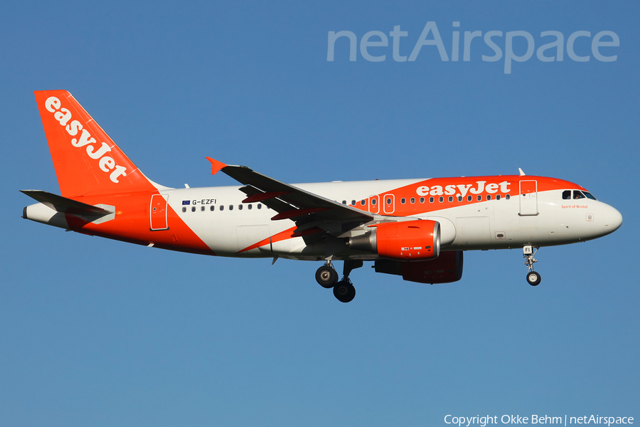 easyJet Airbus A319-111 (G-EZFI) | Photo 191494