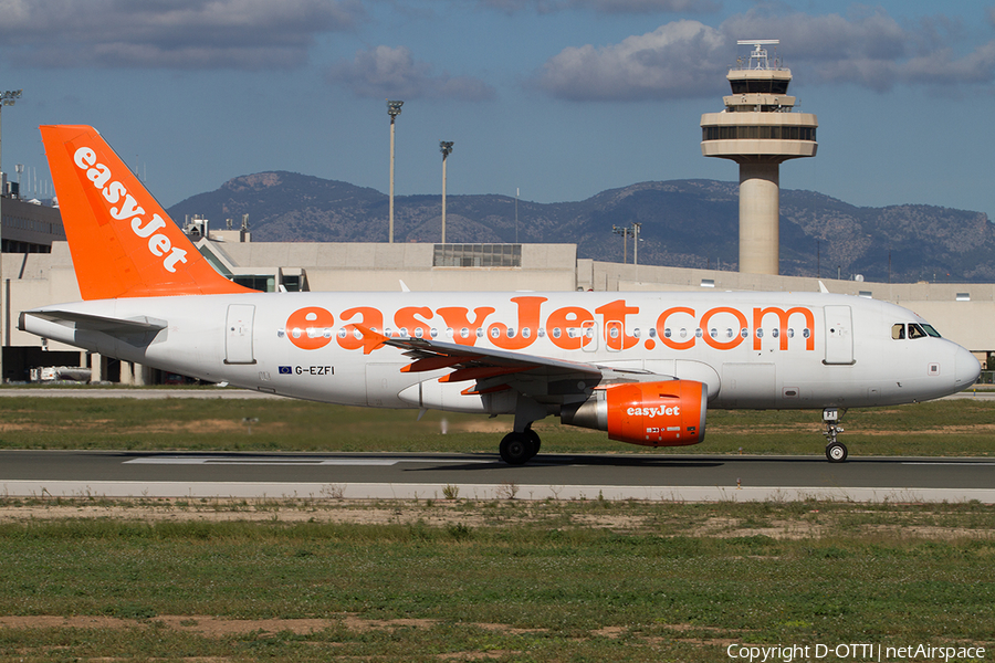 easyJet Airbus A319-111 (G-EZFI) | Photo 522791