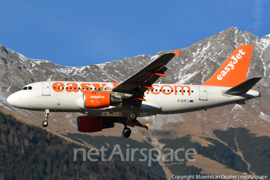 easyJet Airbus A319-111 (G-EZFJ) | Photo 167398