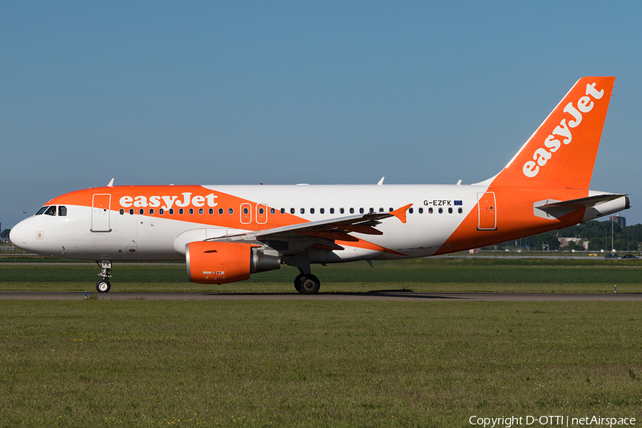 easyJet Airbus A319-111 (G-EZFK) | Photo 165962