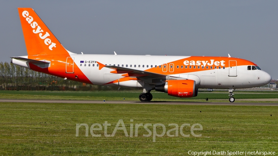 easyJet Airbus A319-111 (G-EZFK) | Photo 235442