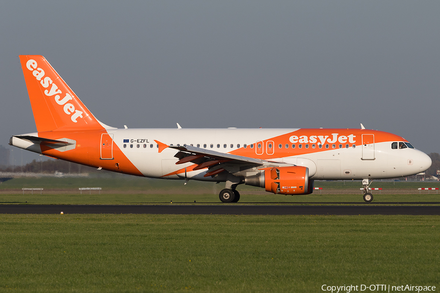 easyJet Airbus A319-111 (G-EZFL) | Photo 196007
