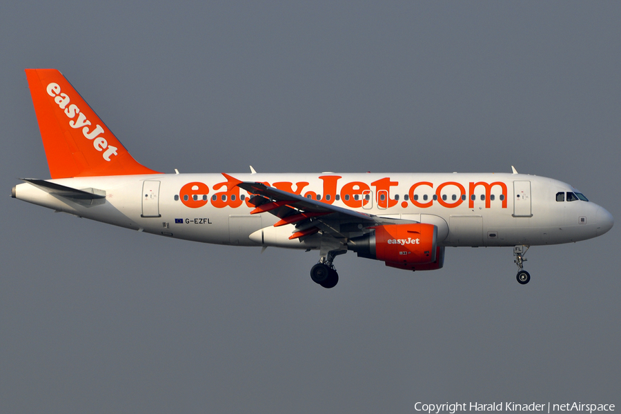 easyJet Airbus A319-111 (G-EZFL) | Photo 308922