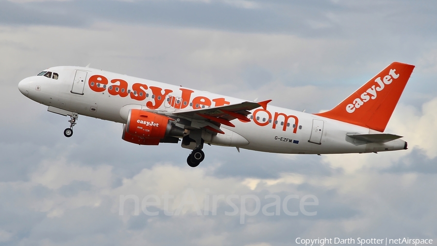 easyJet Airbus A319-111 (G-EZFM) | Photo 221761