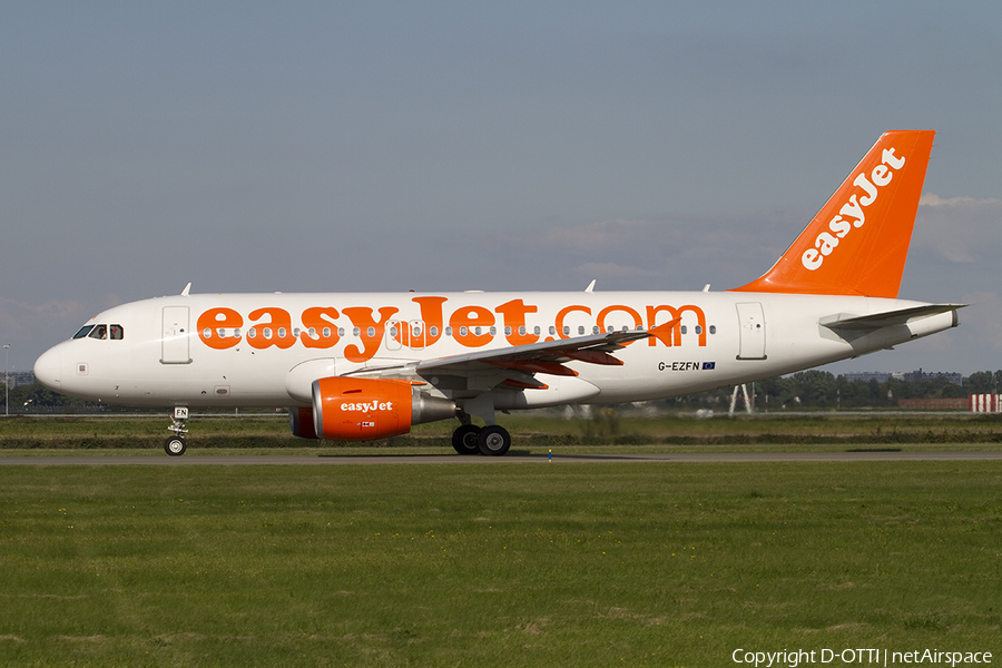 easyJet Airbus A319-111 (G-EZFN) | Photo 314383