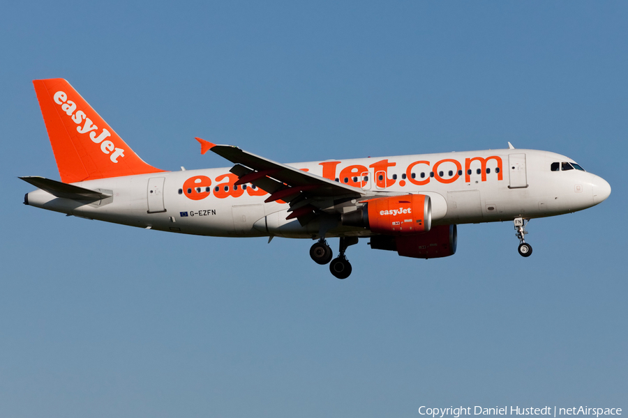 easyJet Airbus A319-111 (G-EZFN) | Photo 641060