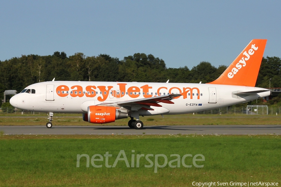 easyJet Airbus A319-111 (G-EZFN) | Photo 89130