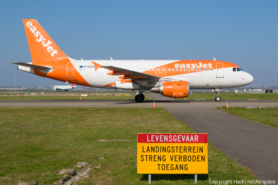 easyJet Airbus A319-111 (G-EZFO) | Photo 155407