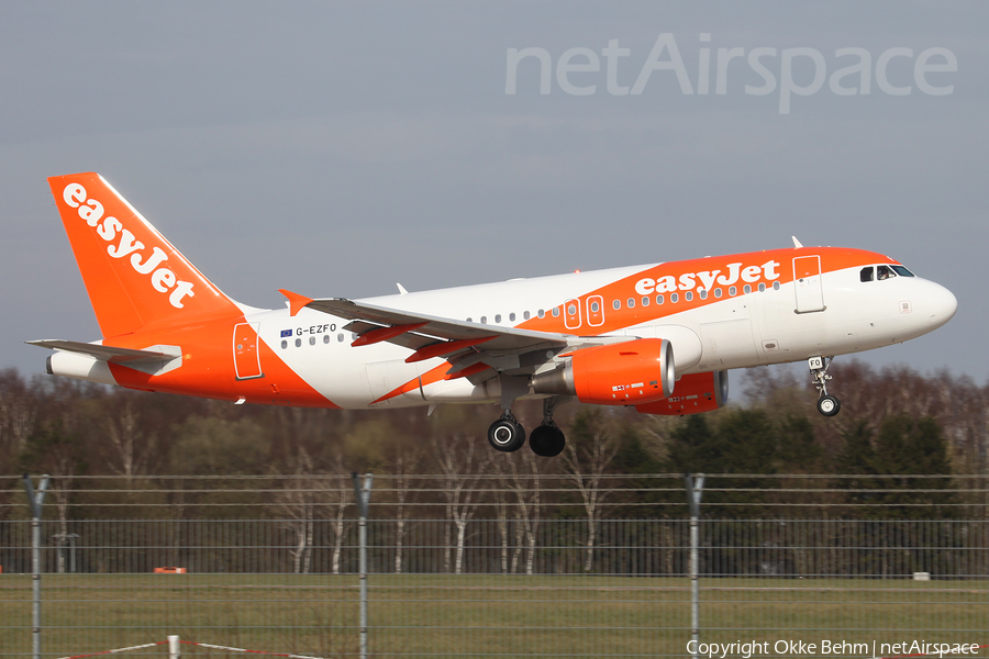 easyJet Airbus A319-111 (G-EZFO) | Photo 104127