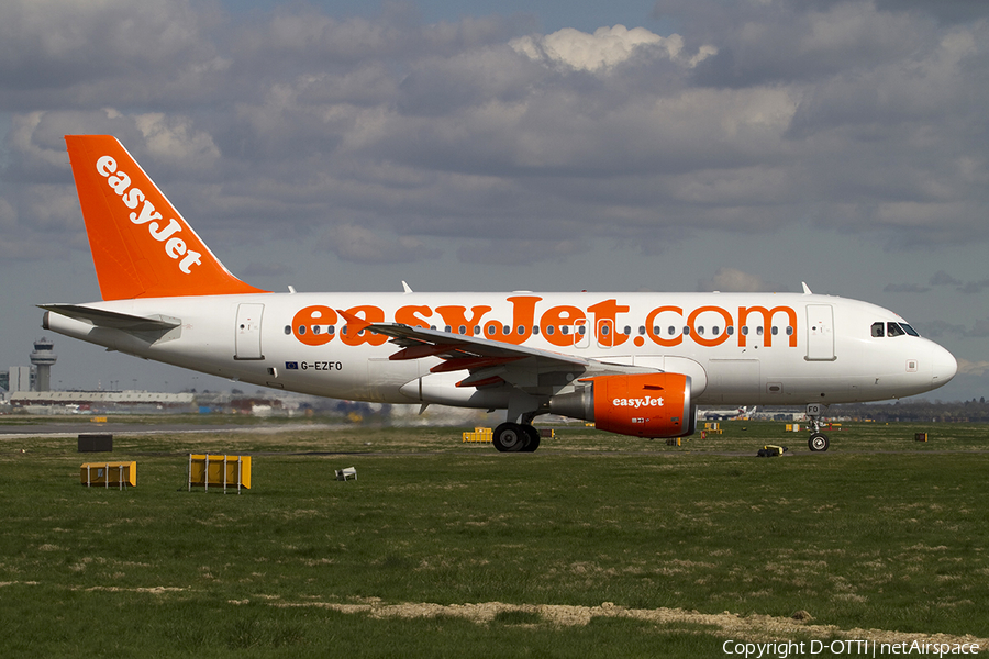 easyJet Airbus A319-111 (G-EZFO) | Photo 288210