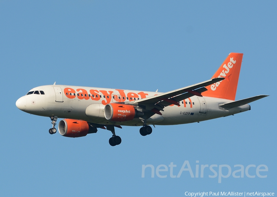 easyJet Airbus A319-111 (G-EZFP) | Photo 127589