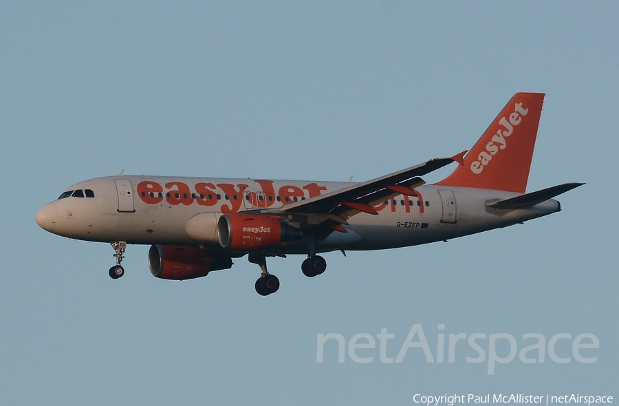 easyJet Airbus A319-111 (G-EZFP) | Photo 389579