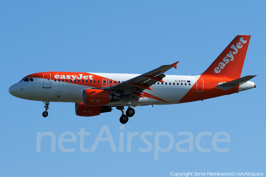 easyJet Airbus A319-111 (G-EZFP) | Photo 174679