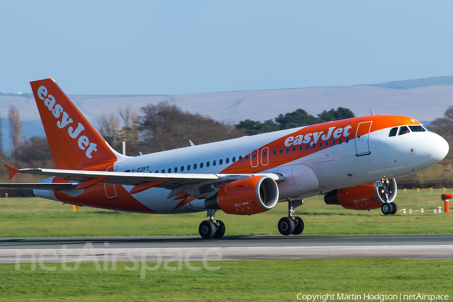 easyJet Airbus A319-111 (G-EZFT) | Photo 151131