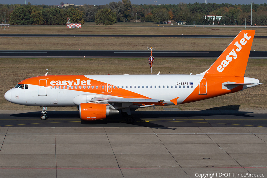 easyJet Airbus A319-111 (G-EZFT) | Photo 269982