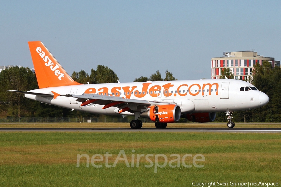 easyJet Airbus A319-111 (G-EZFU) | Photo 55102