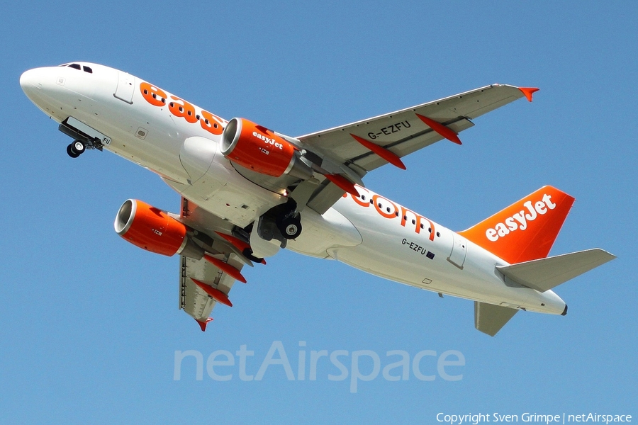 easyJet Airbus A319-111 (G-EZFU) | Photo 19548
