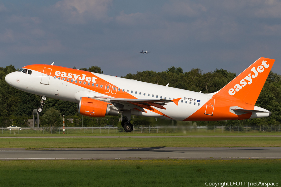 easyJet Airbus A319-111 (G-EZFV) | Photo 180187