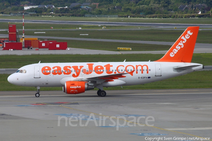 easyJet Airbus A319-111 (G-EZFV) | Photo 48134