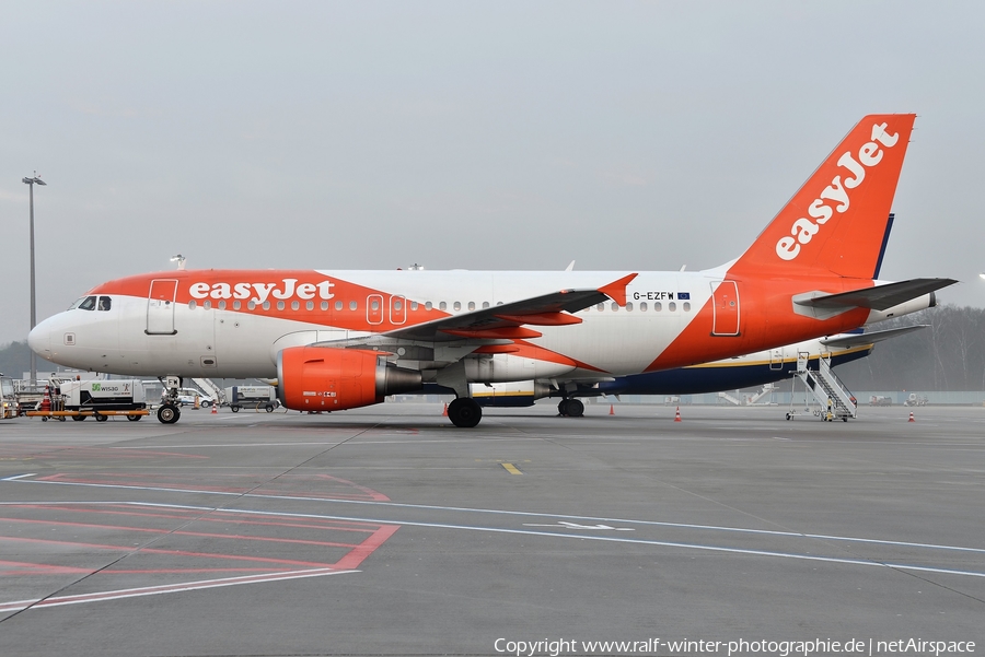 easyJet Airbus A319-111 (G-EZFW) | Photo 445359