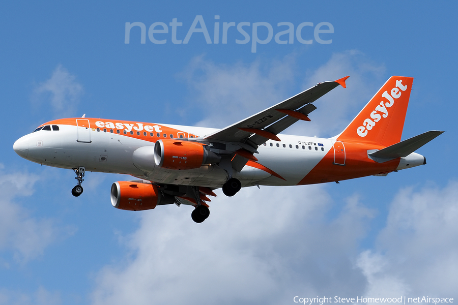 easyJet Airbus A319-111 (G-EZFW) | Photo 535088