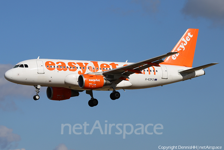 easyJet Airbus A319-111 (G-EZFZ) | Photo 370337